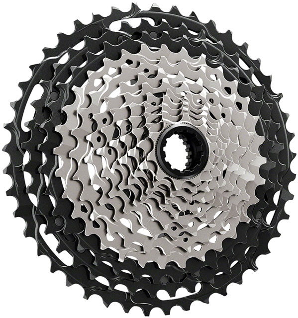 Shimano CS-M9101-12 Cassette - 12-Speed, 10-45t, Black/Gray, Micro Spline