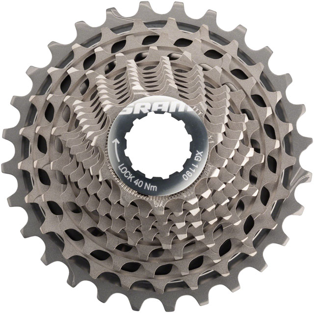 SRAM RED XG-1190 Cassette - 11 Speed, 11-25t, Silver, A2