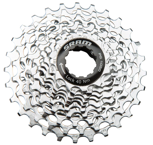 SRAM PG-1050 Cassette - 10 Speed, 11-28t, Silver
