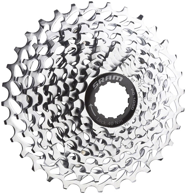 SRAM PG-1050 Cassette - 10 Speed, 12-28t, Silver
