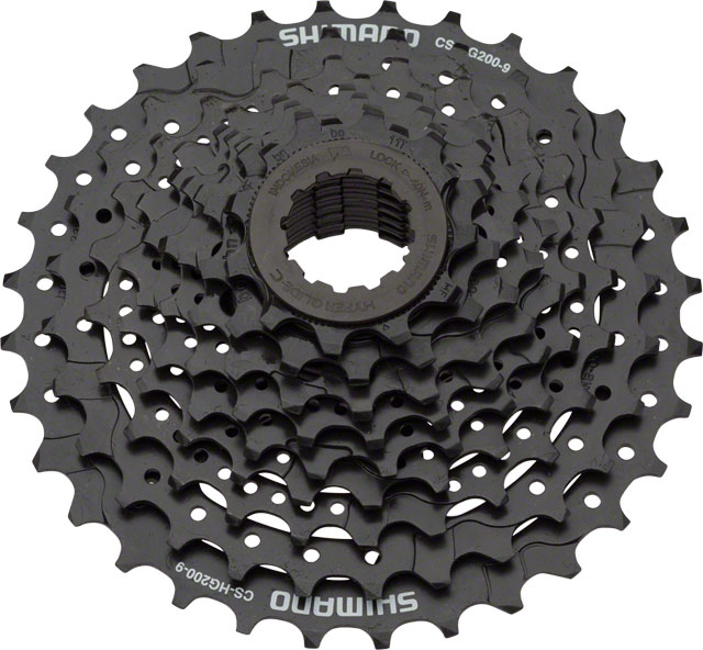Shimano Tourney CS-HG200 Cassette - 9 Speed, 11-32t, Black