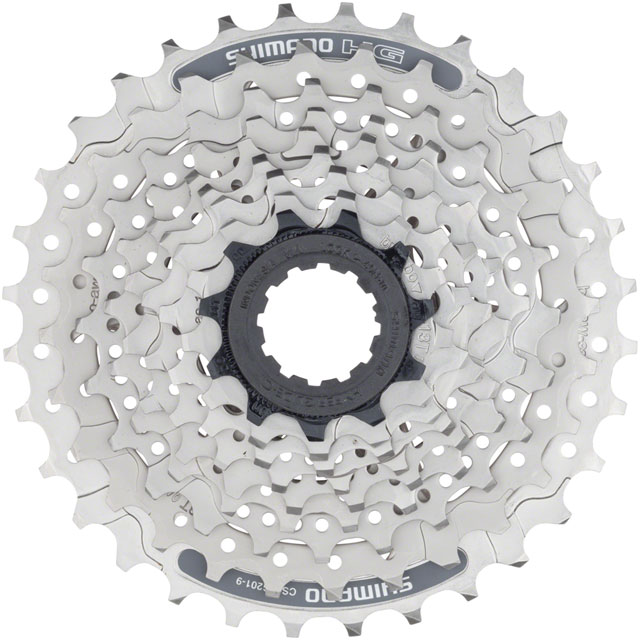 Shimano Alivio CS-HG201 Cassette - 9 Speed, 11-32t, Silver