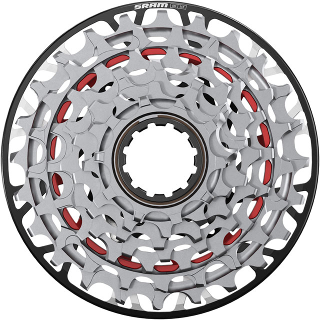 SRAM XX Downhill XS-797 T-Type Cassette - 7-Speed, 10-24t, For XD Driver, Silver