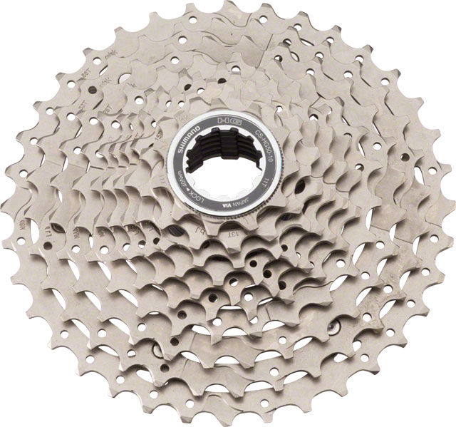 Shimano Deore M6000 CS-HG50 Cassette - 10 Speed, 11-36t, Silver, Nickel Plated
