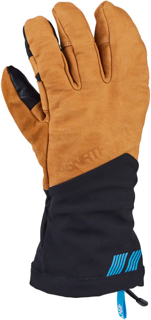 45NRTH 2024 Sturmfist 4 LTR Leather Gloves - Tan/Black, Lobster Style, 2X-Large
