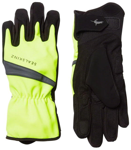 SealSkinz Bodham Waterproof Gloves - Yellow/Black, Full Finger, X-Large
