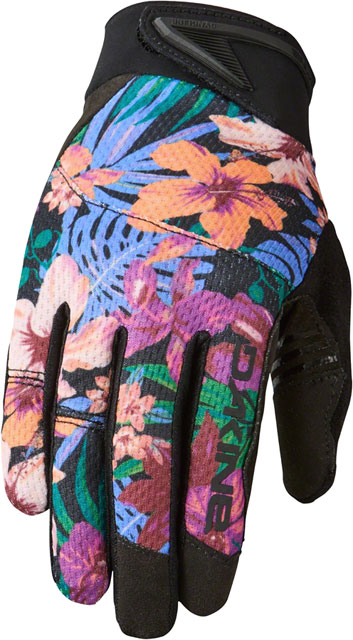Dakine Syncline Gel Gloves - Black/Tropical, Full Finger, Women's, Large