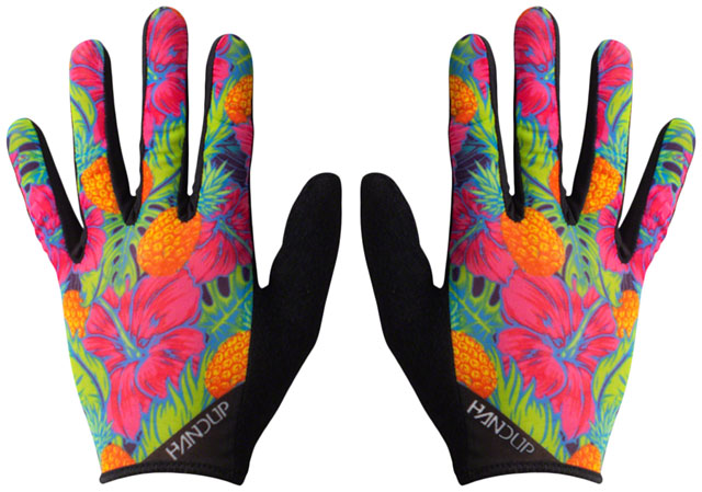 Handup Vented Gloves - Pineapples Carribbean, Full Finger, X-Large