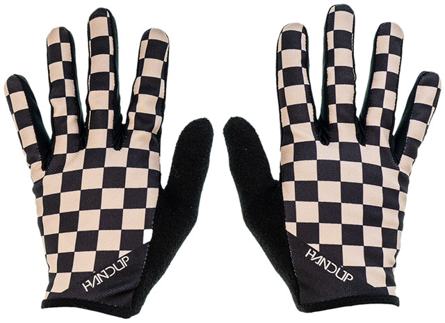Handup Most Days Gloves - Checkered Black/Tan, Large
