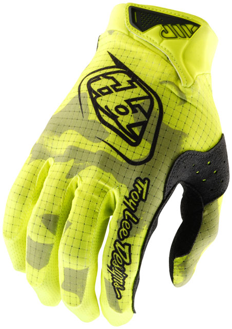 Troy Lee Designs Air Glove – Blotted Flo Yellow, Small