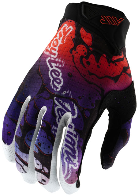 Troy Lee Designs Air Glove – Drip Black / Purple, 2X-Large