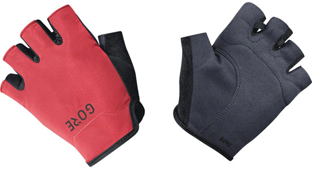 GORE® C3 Short Gloves - Black/Hibiscus Pink, Short Finger, X-Small
