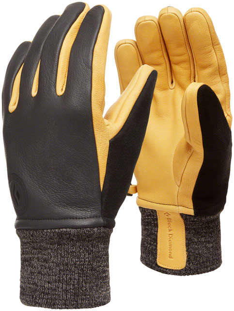 Black Diamond Dirt Bag Gloves - Black, Full Finger, Large