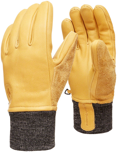 Black Diamond Dirt Bag Gloves - Natural, Full Finger, Medium