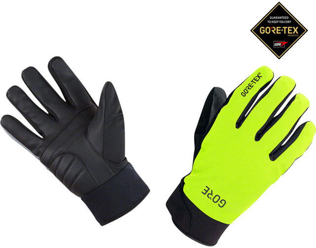 Gorewear C5 Gore Tex Thermo Gloves - Neon Yellow/Black, X-Large