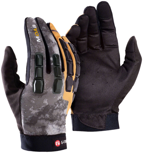 G-Form Moab Trail Gloves - Black/Orange, Full Finger, Medium
