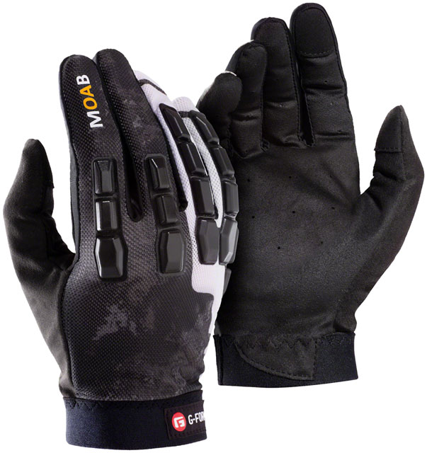 G-Form Moab Trail Gloves - Black/White, Full Finger, Large