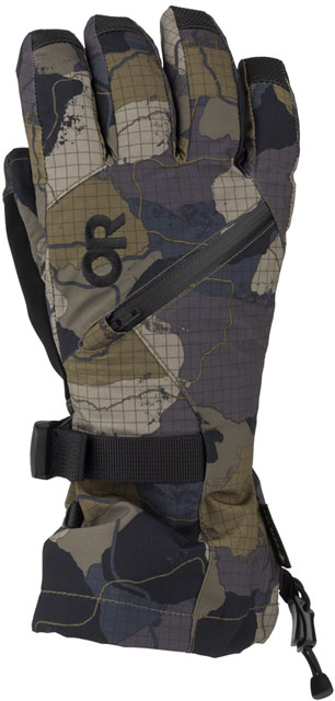 Outdoor Research Revolution II GORE TEX Gloves - Loden Camo, Men's, Small