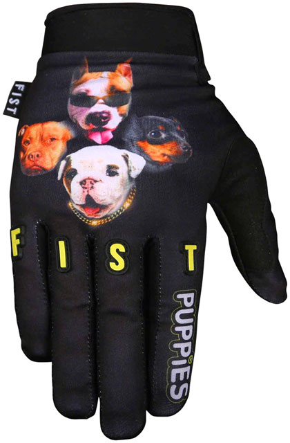 Fist Handwear Puppies Make Me Happy Glove - Multi-Color, Full Finger, Large