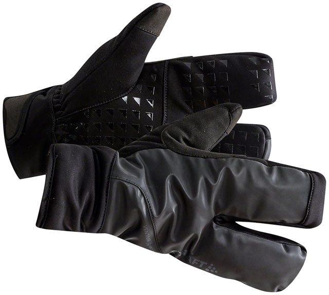 Craft Siberian 2.0 Split Finger Gloves - Black, Full Finger, Large