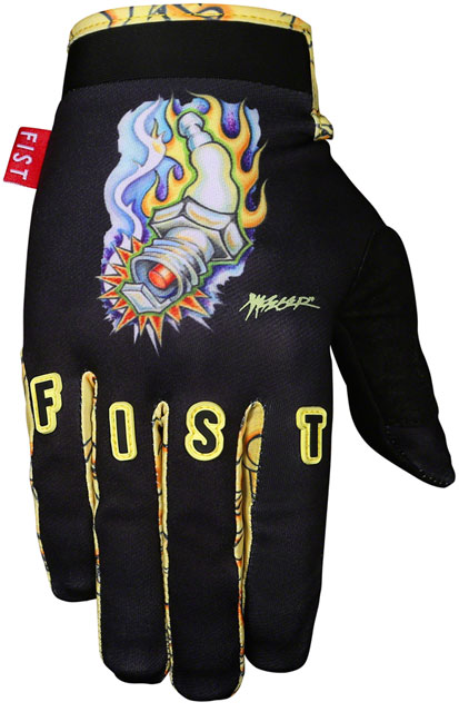Fist Handwear Mike Metzger Flaming Plug Glove - Multi-Color, Full Finger, X-Small