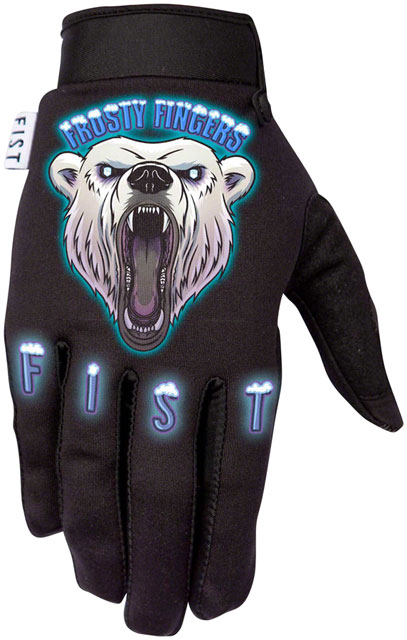 Fist Handwear Polar Bear Frosty Fingers Cold Weather Gloves - Multi-Color, Full Finger, X-Small