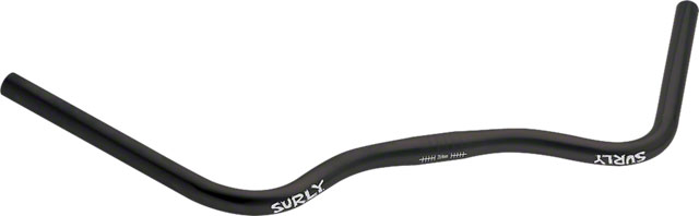 Surly Open Bar Handlebar - 25.4mm Clamp, 666mm Width, 40mm Rise, Chromoly, Black