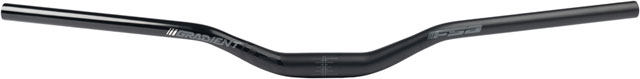 Full Speed Ahead Gradient Alloy Riser Handlebar - Aluminum, 31.8mm Clamp, 40mm Rise, 800mm, Black