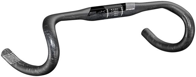 FSA SL-K Compact Handlebar, 31.8mm Clamp Diameter, 360mm Width, ACR Internal Routing Compatible – Carbon