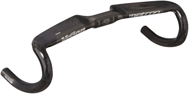 Vision Metron 4D Flat M.A.S. Handlebar, 31.8mm Clamp Diameter, 440mm Width, Integrated M.A.S. System – Carbon