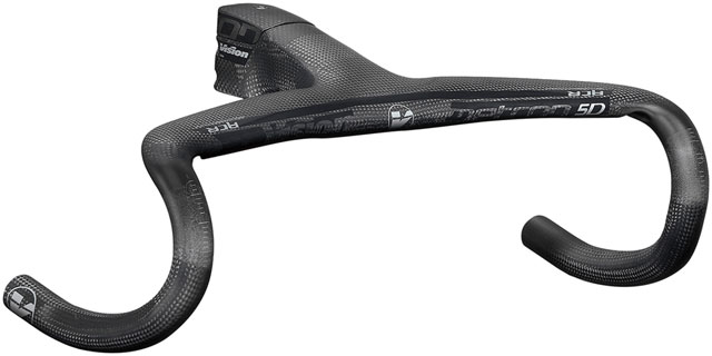 Vision Metron 5D ACR 3K Integrated Handlebar, 100mm Stem Length, 400mm Width, -6° Angle, Internal Cable Routing (ACR) – Carbon