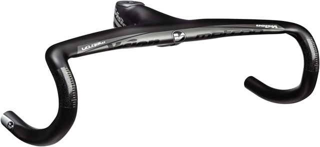 Vision Metron 5D Integrated Handlebar, 120mm Stem Length, 400mm Width, -6° Angle, Aero Road Design – Carbon