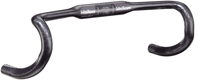 Vision TriMax 4D Compact Handlebar, 31.8mm Clamp Diameter, 420mm Width, Compact Drop Profile – Carbon
