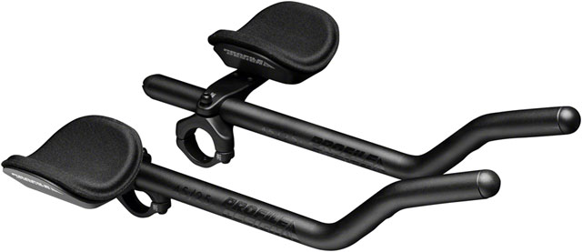 Profile Design Sonic Ergo 4525a Aluminum Aerobar: Long 400mm Extension, Sonic Bracket, Ergo Armrest, Black