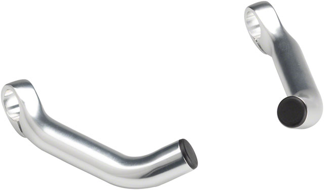 MSW Forged Bar Ends - Short, Silver