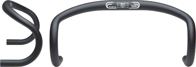 Deda Elementi Pista Track Drop Handlebar - Aluminum, 42cm, 31.7mm, Black