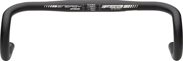 FSA (Full Speed Ahead) Energy Traditional Drop Handlebar - Aluminum, 31.8mm, 40cm, Black