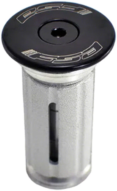 Full Speed Ahead TH-881-1 Compressor Expander Plug and Top Cap - 1-1/8", Aluminum Top Cap, For Carbon Steerer Tubes, Black