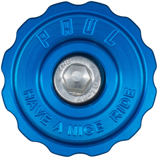 Paul Component Engineering Klamper Headset Top Cap - Aluminum w/Stainless-Steel Bolt, Blue