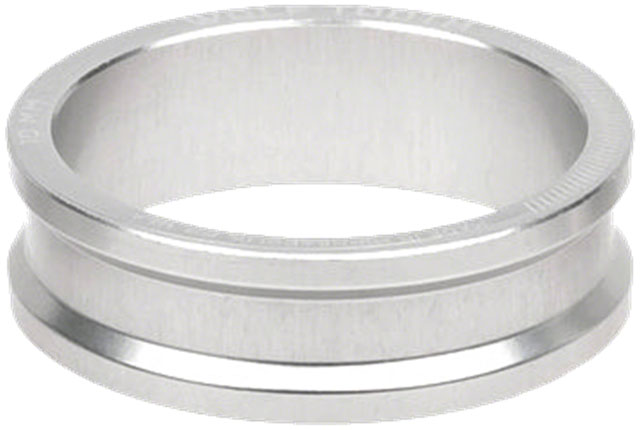 Wolf Tooth Precision Headset Stack Spacer - 10mm, Raw Silver, 1 pc.