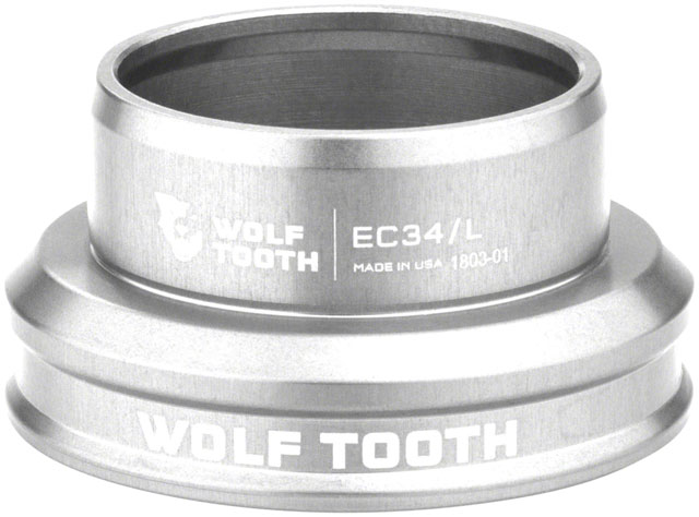 Wolf Tooth Premium Headset - EC34/30 Lower, Raw Silver