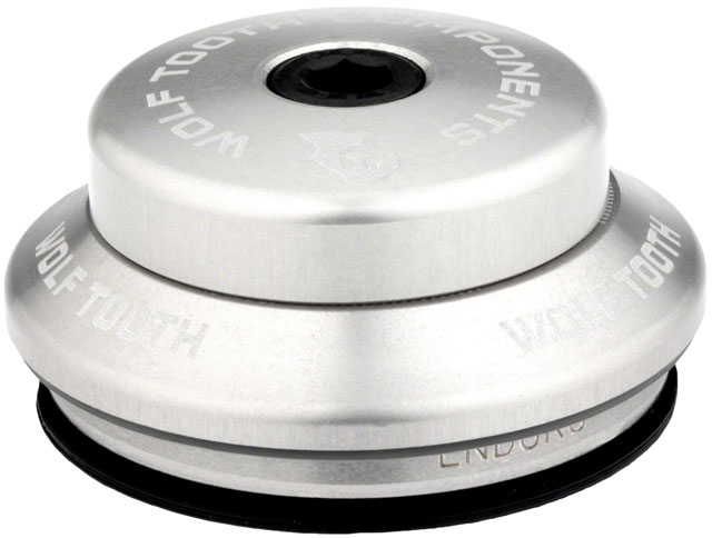 Wolf Tooth Performance Headset - IS41/28.6 Upper, 7mm Stack, Raw Silver