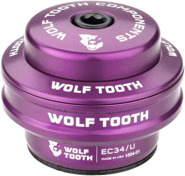 Wolf Tooth Premium Headset - EC34/28.6 Upper, 16mm Stack, Ultraviolet Purple