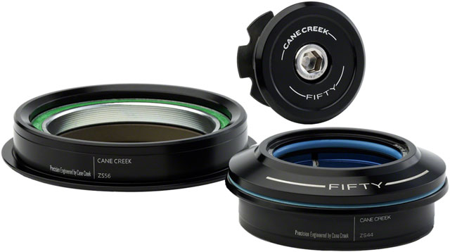 Cane Creek 50 Headset - ZS44/28.6/H8 Upper | ZS56/30 Lower, Tapered, Black