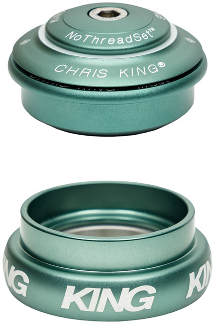 Chris King InSet i8 Headset - 1-1/8 - 1-1/4", 44/44mm, Matte Jade