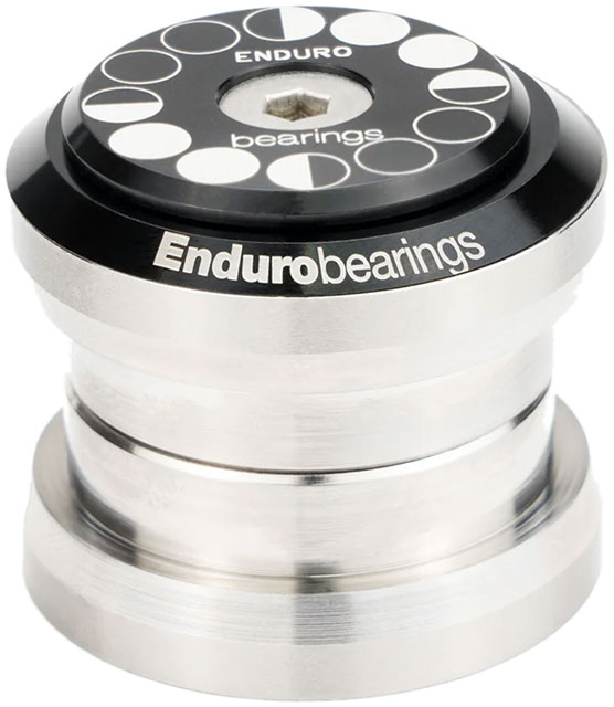 Enduro HDK-0008 External Bearing Kit - EC34/28.6 Upper | EC34/30 Lower, Angular Contact Bearings, Straight, Stainless Steel