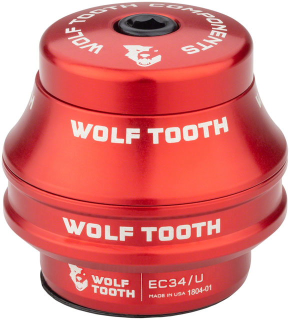 Wolf Tooth Premium Headset - EC34/28.6 Upper, 25mm Stack, Red