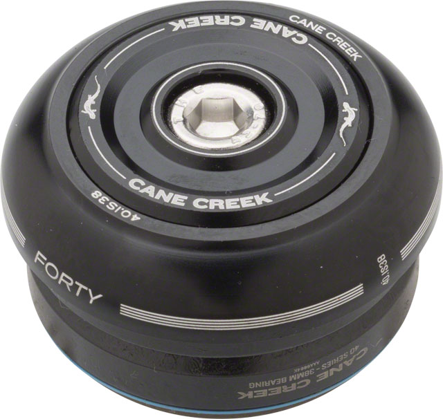 Cane Creek 40 IS38/25.4 IS38/26 Short Cover Headset, Black