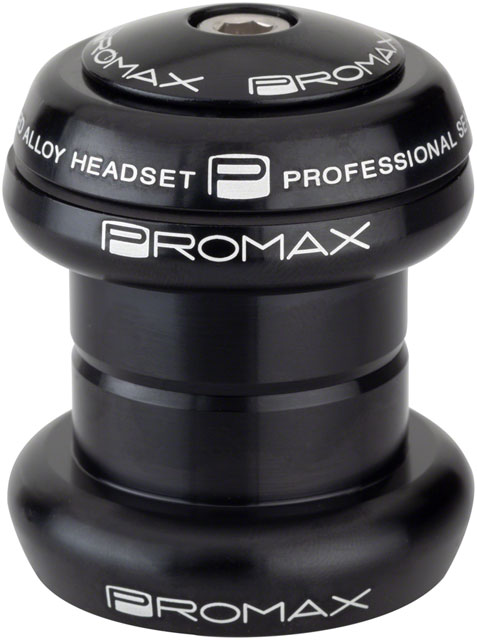Promax PI-1 Alloy Sealed Bearing 1-1/8" Press in Headset Black