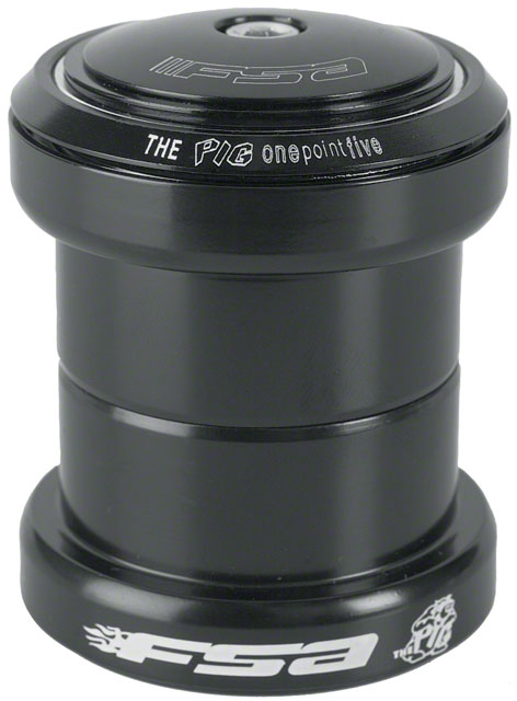 Full Speed Ahead Big Fat Pig 1.5" Threadless Headset, Black